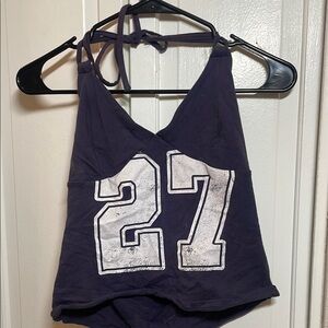 Wild Fable Dark Purple Tank Top with White '27' Graphic